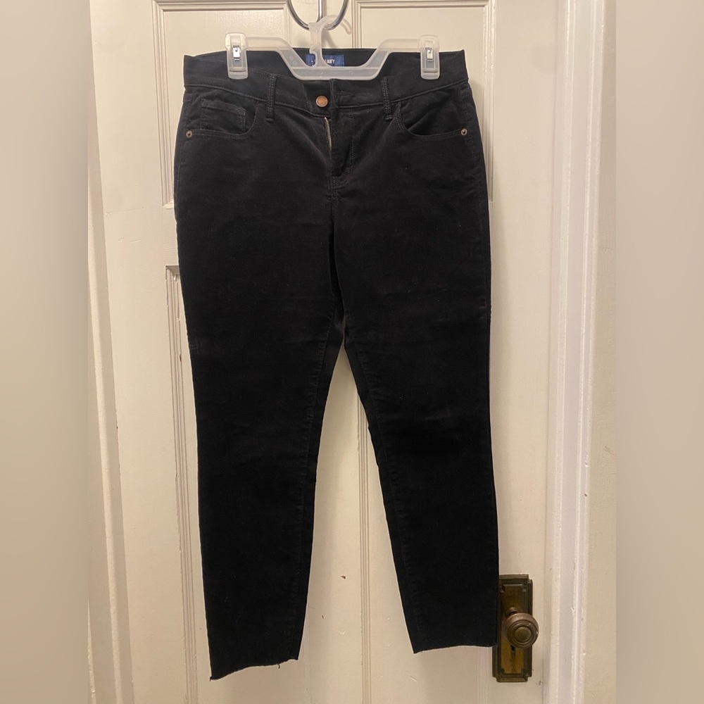 Black corduroy pants